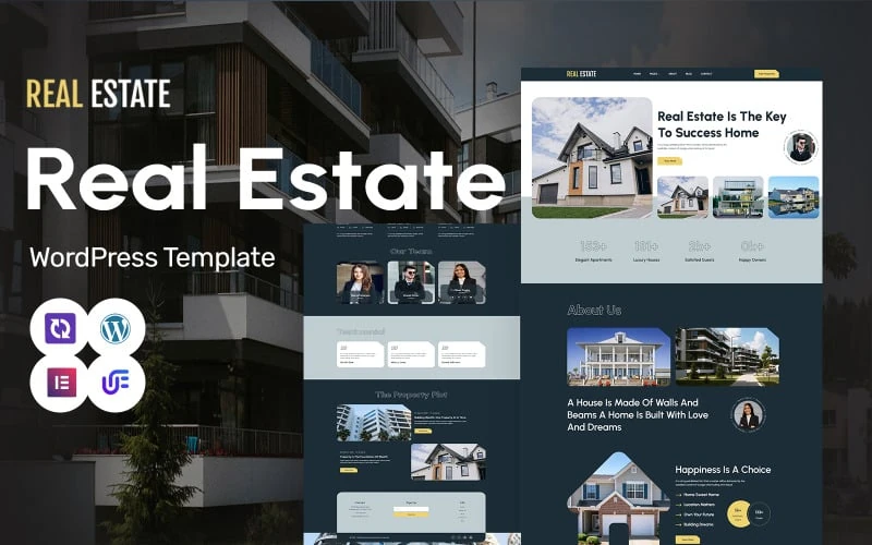 Real Estate - Real Estate Broker And Agent WordPress Elementor Theme