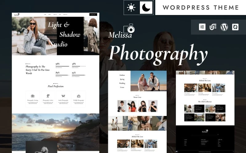 Melissa - Professional Photography Studio WordPress Elementor Theme