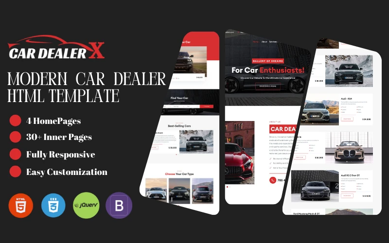CarDealerX - Premium Car Dealer and Rental HTML Template