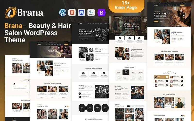 Brana - Beauty & Hair Salon WordPress Theme