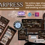 CigarPress - Cigars & Tobacco Vape WordPress Woocommerce Elementor Template