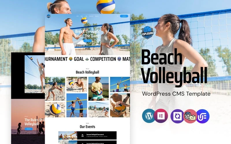 Explosion - Volleyball Academy And Coaching WordPress Elementor Theme