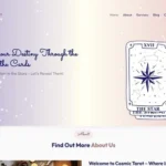 Cosmic Tarot – Website Template for Tarot Readers & Spiritual Guides