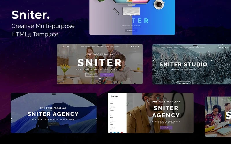 Sniter - One Page Parallax HTML5 Template