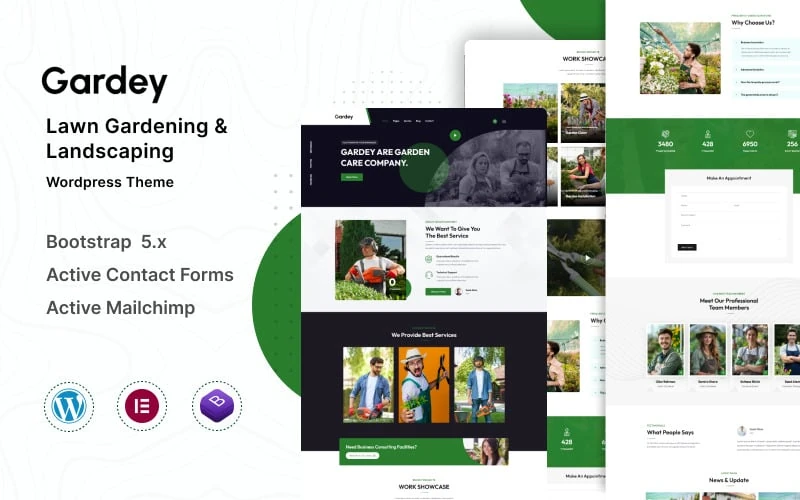 Gardey - Lawn Gardening and Landscaping Wordpress Theme
