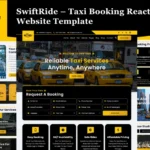 SwiftRide – Taxi Booking React Website Template