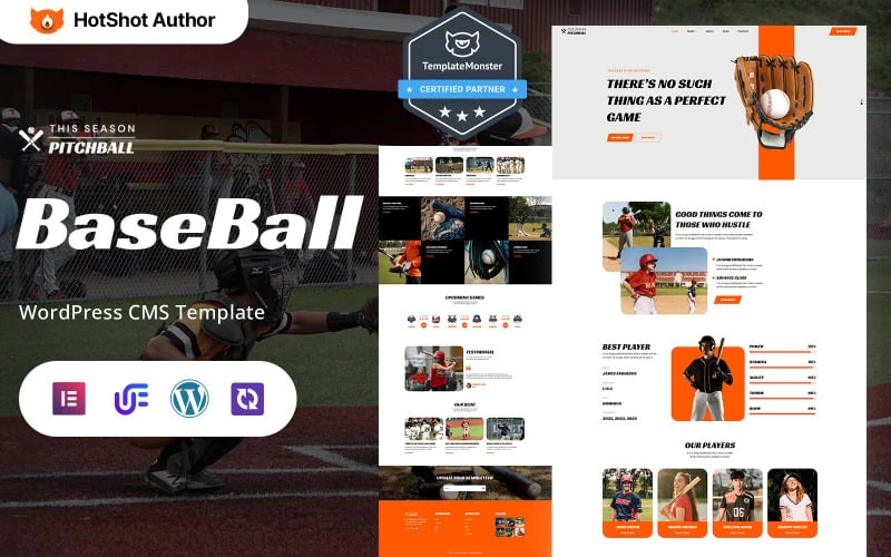 Pitchball - Baseball League And Tournament WordPress Elementor Theme