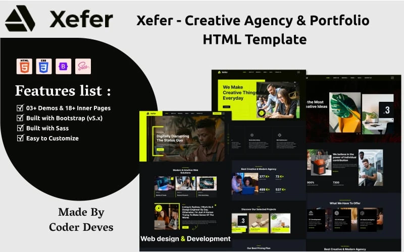 Xefer - Creative Agency & Portfolio HTML Template
