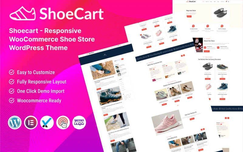 ShoeCart - Responsive WooCommerce Shoe Store WordPress Theme