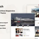 Bastech - Airlines Responsive WordPress Theme