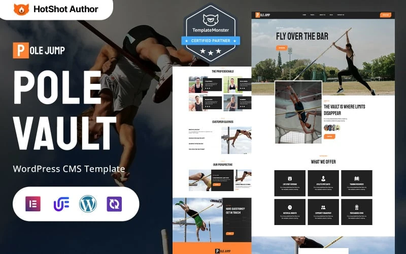Pole Jump - Pole Vault Sports Club WordPress Elementor Theme