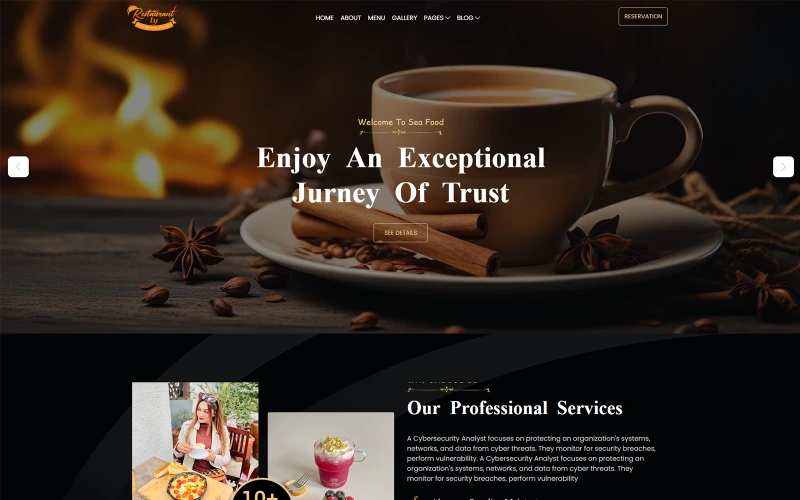 Restaurantly - Fast Food, Cafe And Restaurant HTML Template
