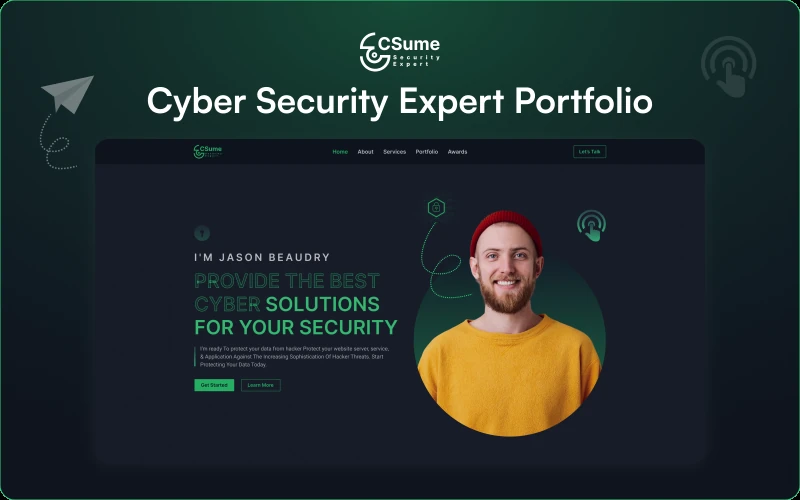 Csume v2 – Next.js Cyber Security Portfolio Template
