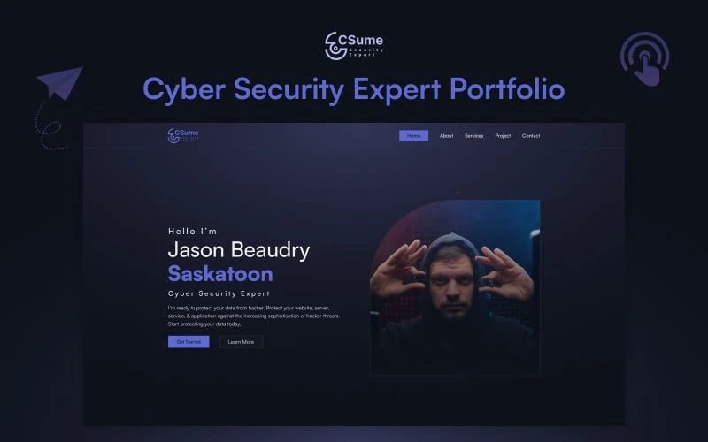 Csume v3 – Next.js Cyber Security Portfolio Template