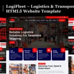 LogiFleet – Logistics & Transportation HTML5 Website Template