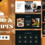 Yum Zone - Recipes & Cooking Tips WordPress Elementor Theme