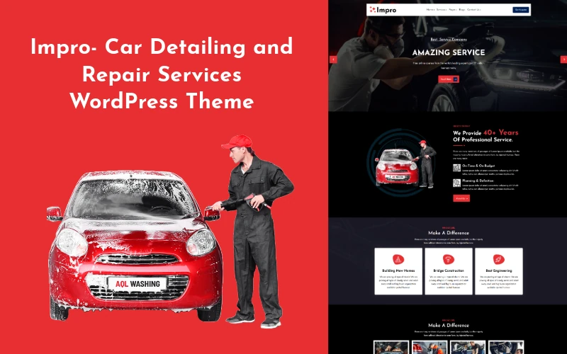 Impro - Car Detailing and Repair Services WordPress Theme