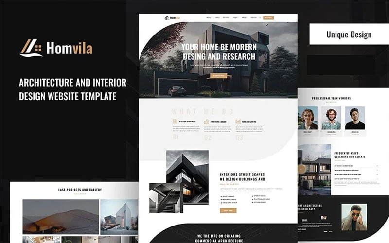 Homvila – Architecture and Interior Design Website Template