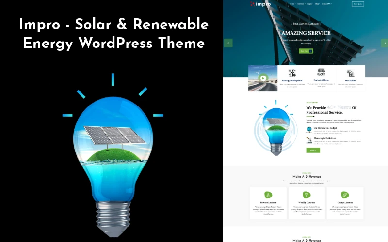 Impro - Solar & Renewable Energy WordPress Theme