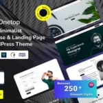 Onetop - Minimalist Multipurpose & Landing Page WordPress Theme